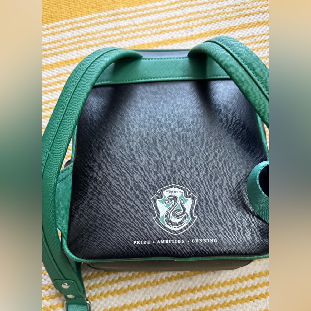Loungefly Slytherin Backpack - Black and Green - Picture 4 of 5